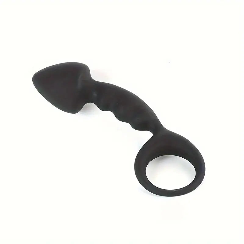 Silicone Anal Plug With Pull Ring Prostate Stimulating Toy Anal Toy