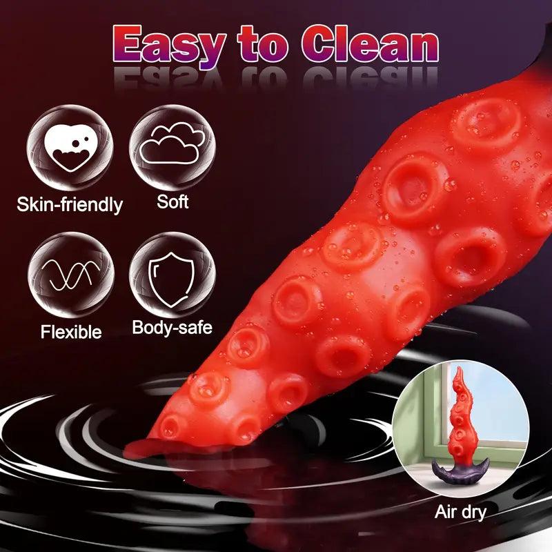 Wearable Fantasy Tentacle Anal Plug Silicone Monster Prostate Massager