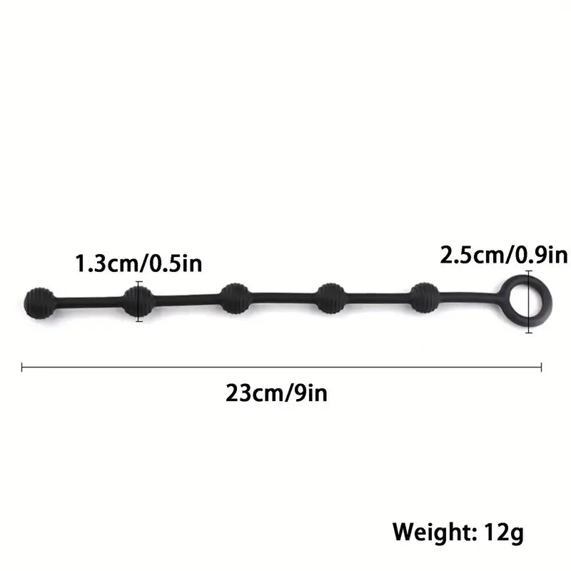 Anal Bead Anal Butt Plug Date Night Game Anal Toy with Pull Ring Adult Toy