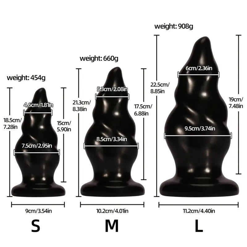 PVC Unisex Backdoor Toy Anal Sex Toy Butt Plug For Women Men