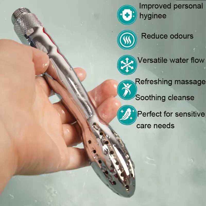 48 Holes Aluminum Enema Shower Nozzle Cleaner Rinse Vaginal Cleaning