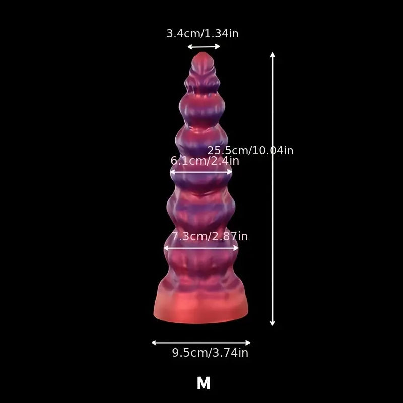 Ultra-soft Liquid Silicone Dildo Large Girth Silicone Anal Plug For G-spot