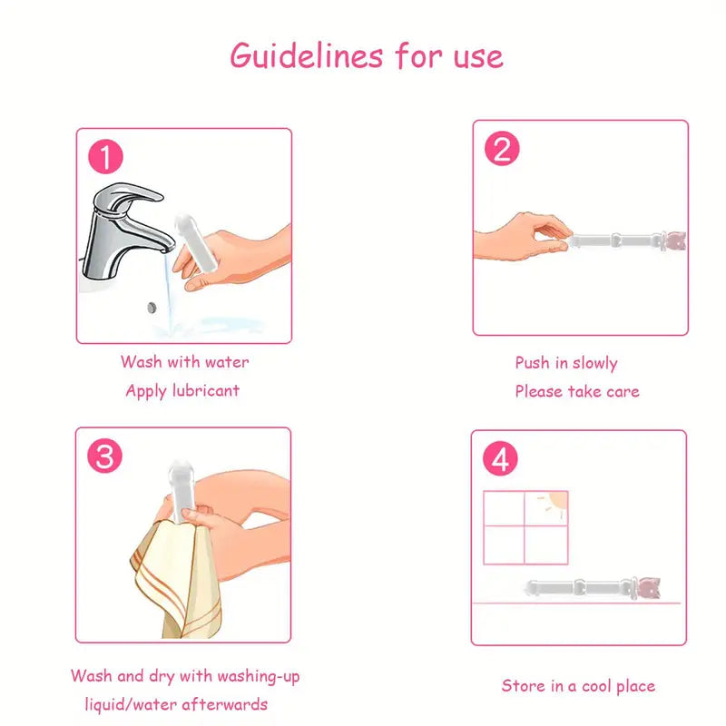 Elegant Glass Wand Massager Waterproof Reusable Anal Toy For Women