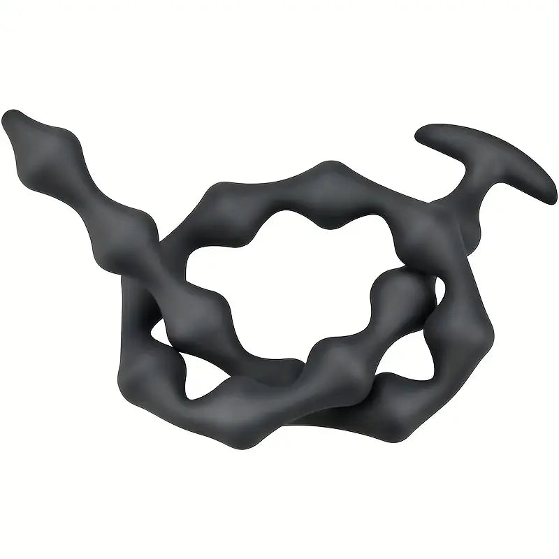 22.8-Inch Anal Beads Featuring 15 Balls Silicone Butt Plug Anal Dilator