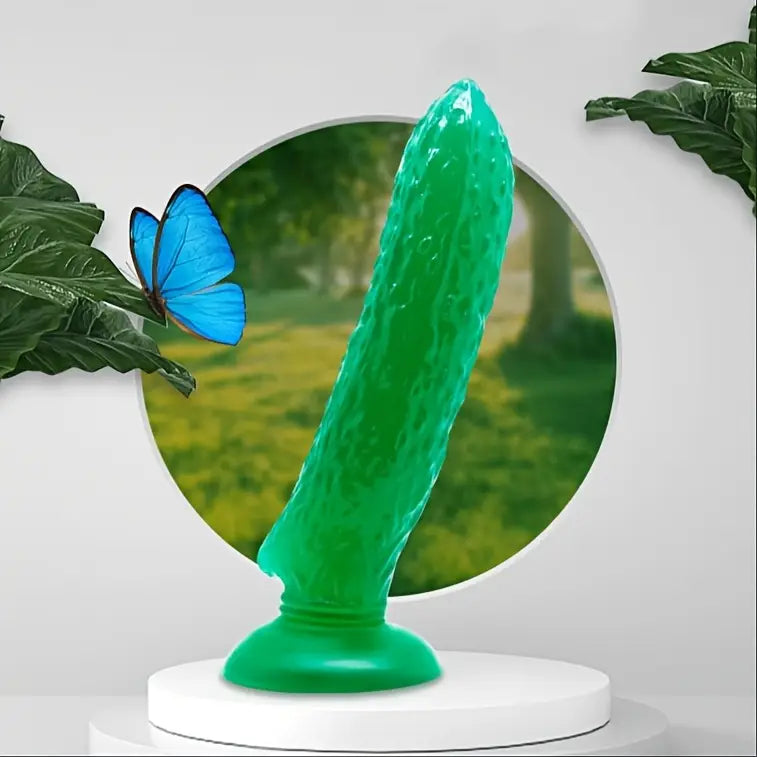 6.3in 6.7in 7in Corn Banana Cucumber PVC Discreet Dildo For Anal Sex