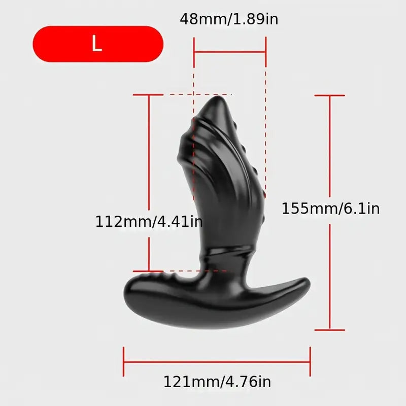 Mute Male Anal Prostate Massager Shark Anal Plug Sex Pleasure Device