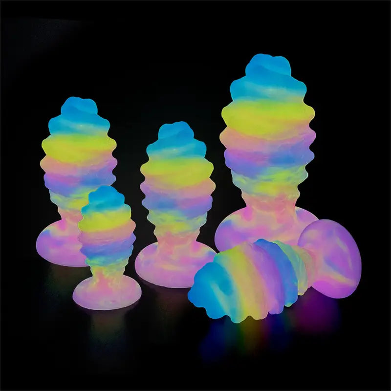 Luminous Conch Shape Butt Plug Anal Massager G Spot Stimulator