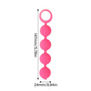 4 Beads Silicone Anal Plug With Pull Tab Anal Beads Anal Expander