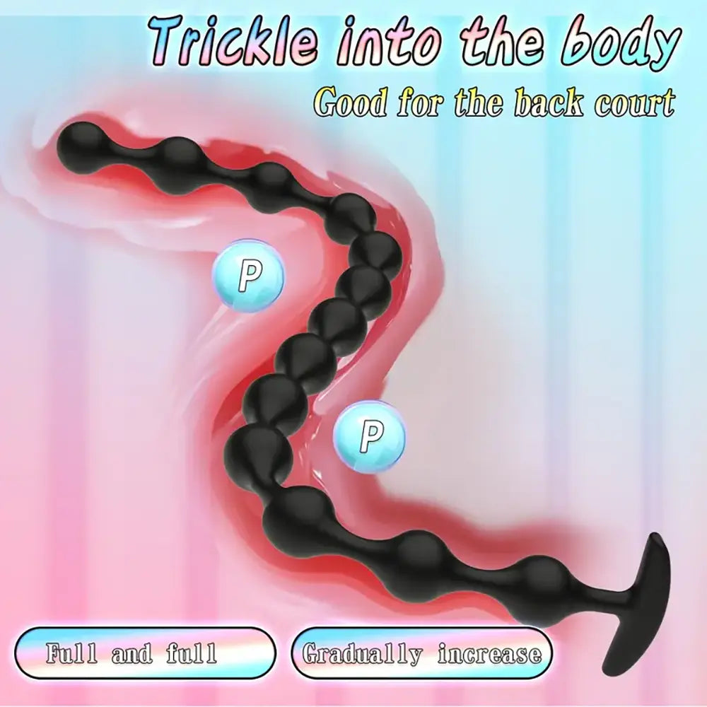 22.44in Silicone Beads Butt Plug Anal Bead Anal Sex Toy For Female