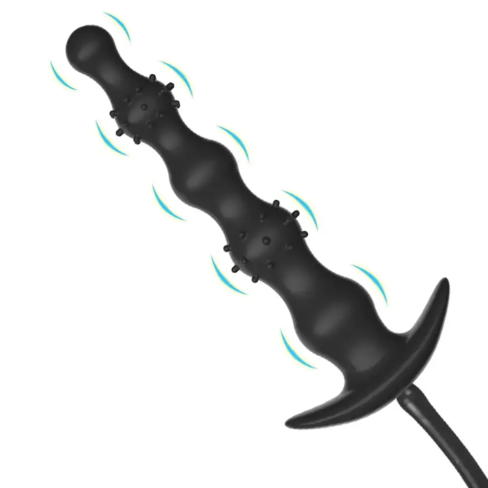 Inflatable Anal Plug With Beads For Anal Expansion Dilator With Beads