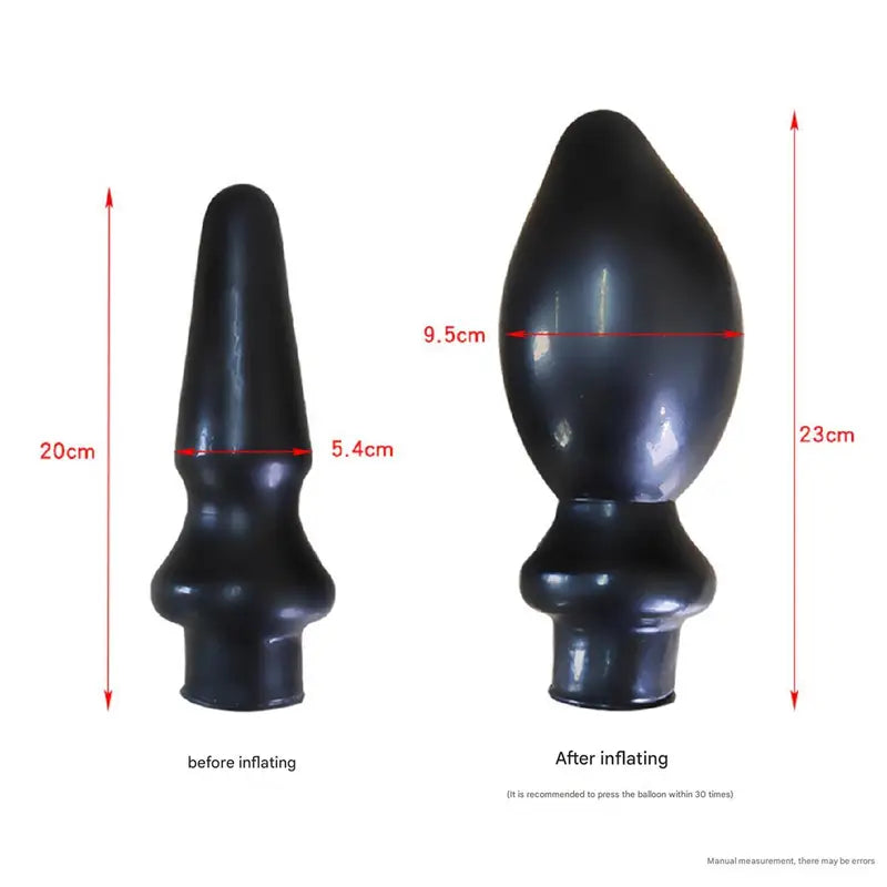 Inflatable Anal Plug Pointed Silicone Butt Plug Adult Dildo Toy For Women