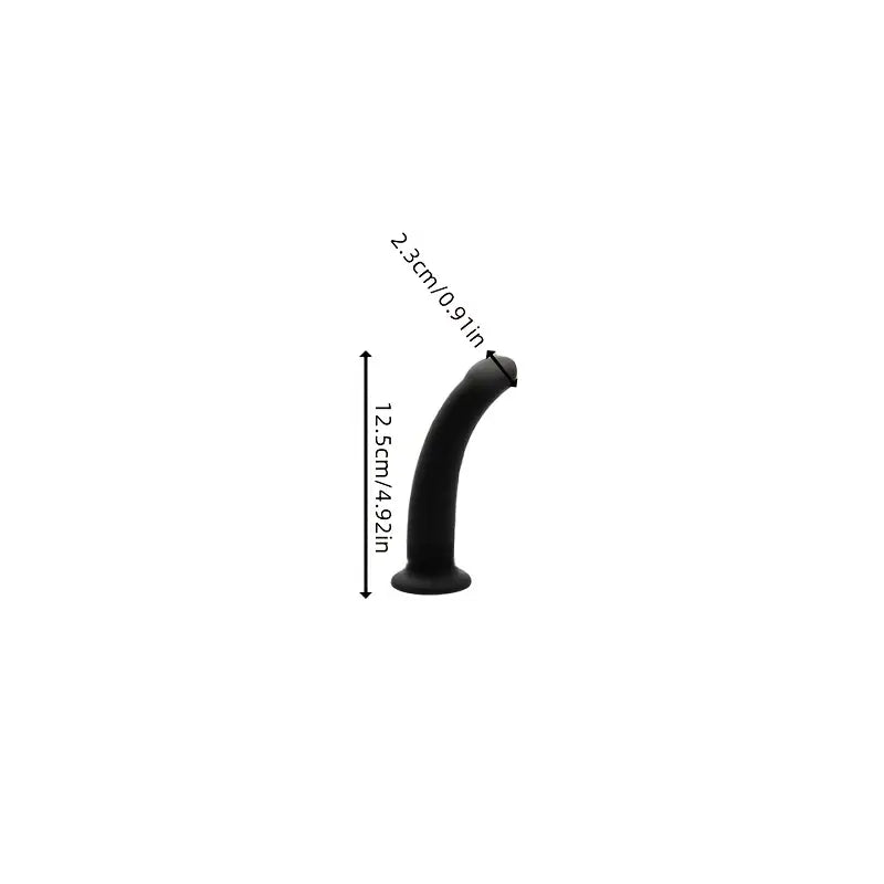 Silicone Curved Anal Plug Flexible Butt Plug For Couples Rectal Plug
