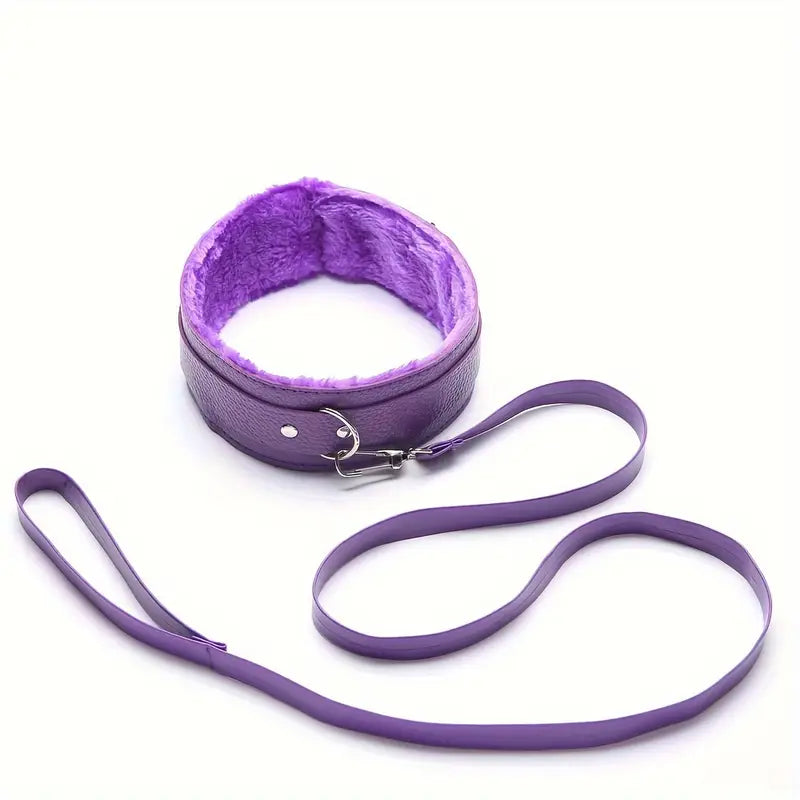 10-piece Sexy Purple Suit Imitation Fox Tail Anal Plug SM Sex Game Adult Toy