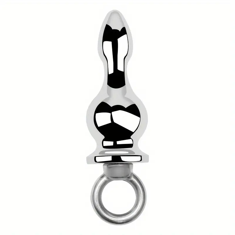 Metal Detachable Sling Ring Handheld Anal Plug Anal Sex Toy