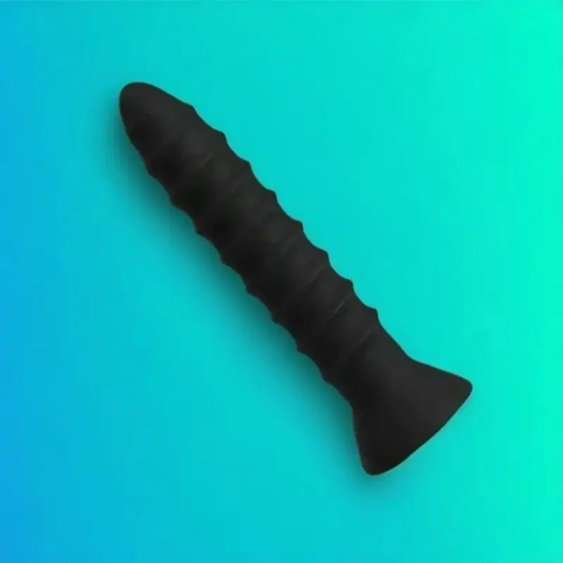 Silicone Anal Dildo 10 Vibrating Nail Shape Butt Plug With Screw Thread