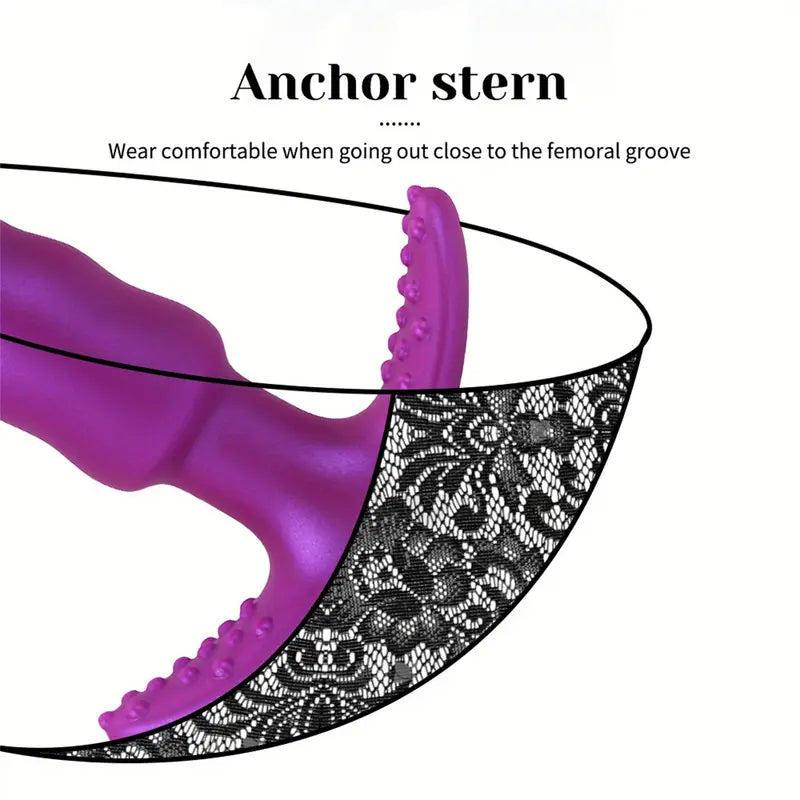 Wearable Flared Safe Silicone Trainer Waterproof Eroctic Butt Plug For Men