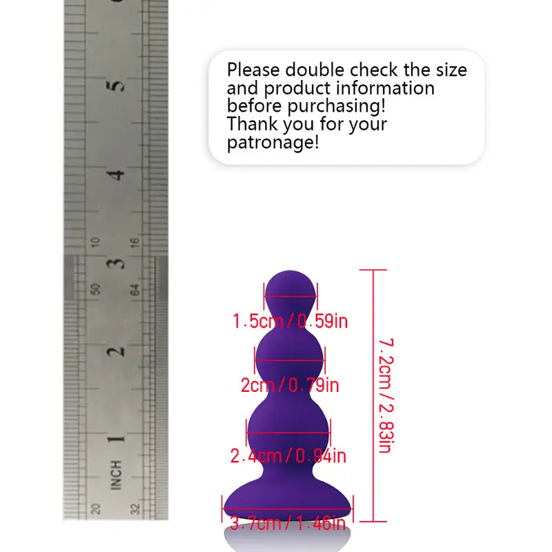 Silicone Anal Plug Prostate Massage Anal Dilator For Men Women