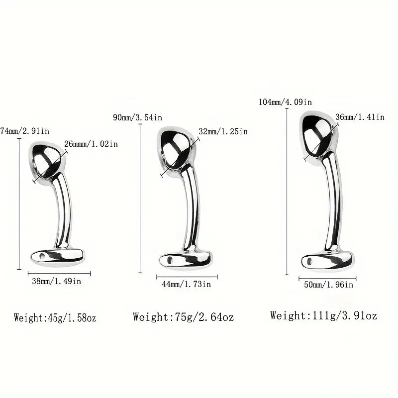 Metal Arc Rear Court G-spot Anal Plug Butt Plug SM MaleAnal Expander