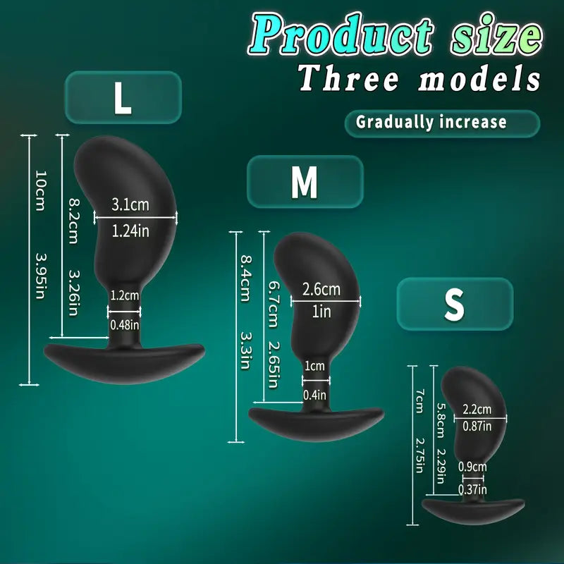 Ergonomic Silicone Anal Plug G-Spot Stimulator Prostate Massager For Men