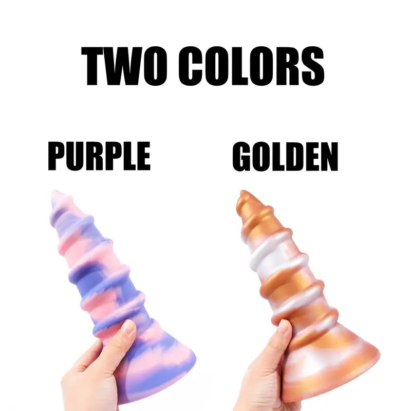 Giant Screw-Shaped Large Soft Skin-Friendly Silicone Butt Plug