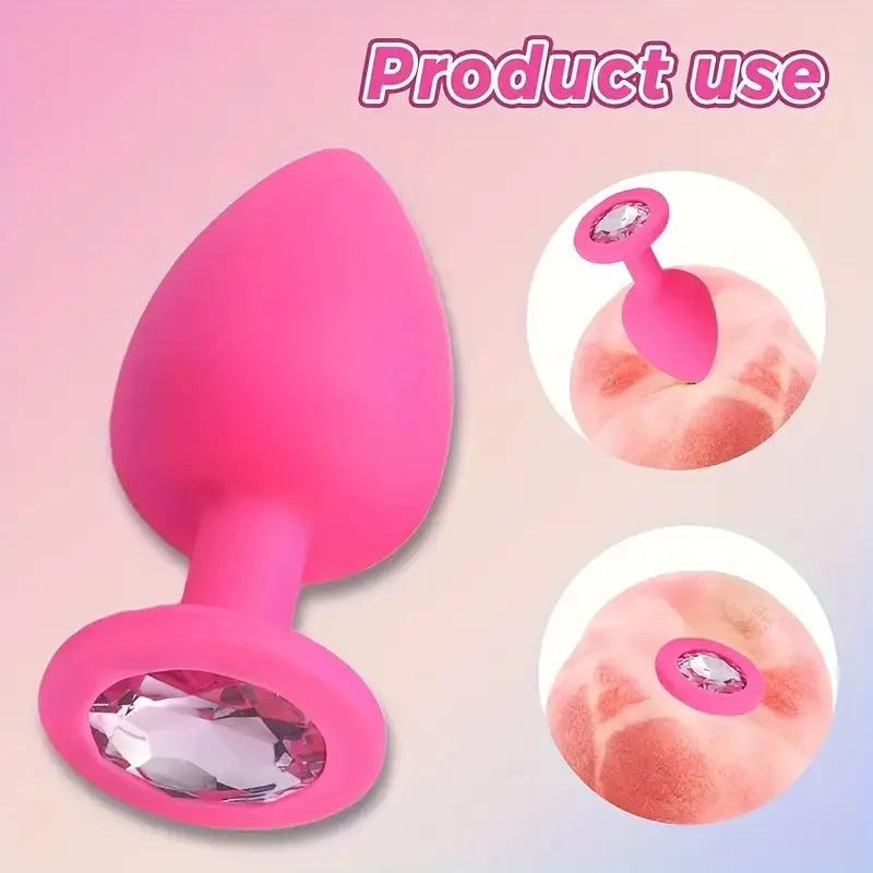 Three Anal Plugs Combination Set For Stimulate Men and Women