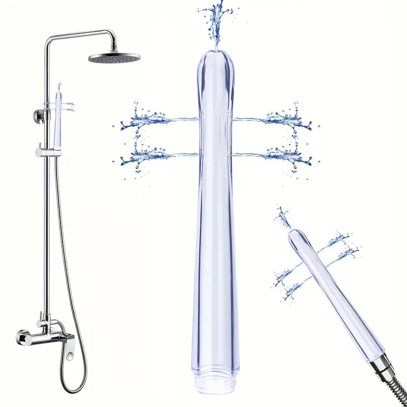 7-Hole Handheld Showerhead Enema Douche Transparent Floor Mount Design