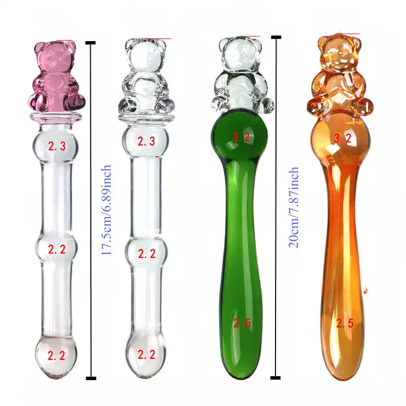 Glass Anal Plug Anal Beads Cute Clear Butt Plug Crystal Dildo For G-spot