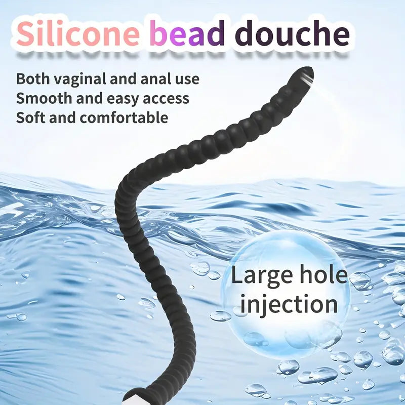 Silicone Pull Beads Gut Wash Hose Anal Dual-use SM Anal Irrigator