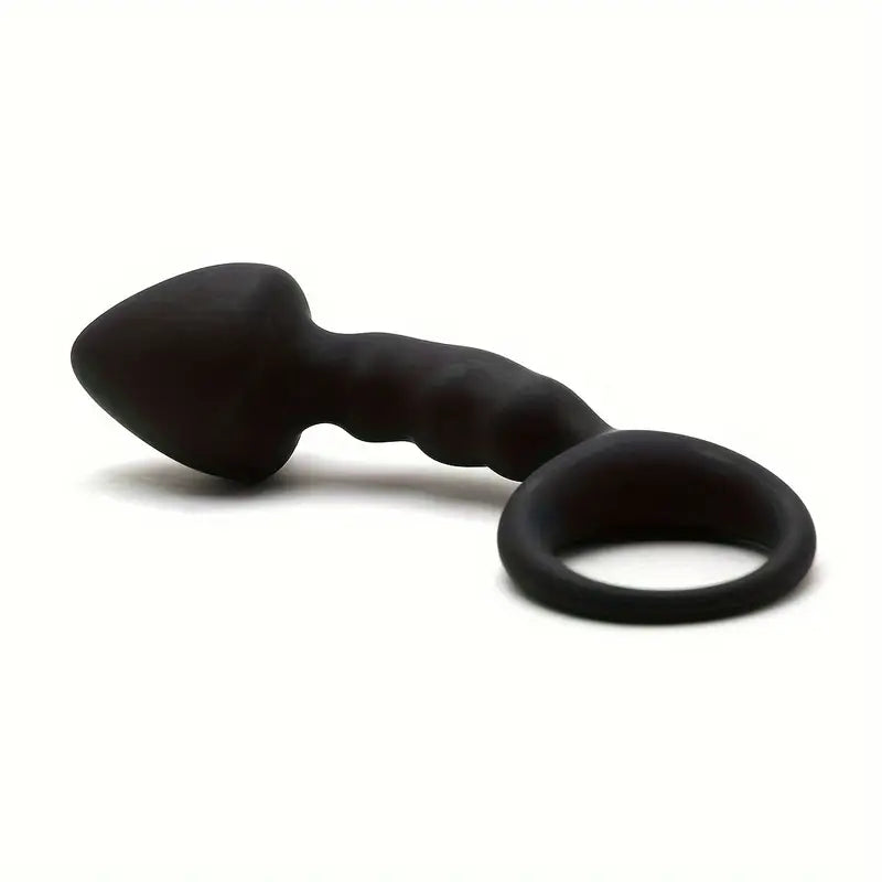 Silicone Anal Plug With Pull Ring Prostate Stimulating Toy Anal Toy