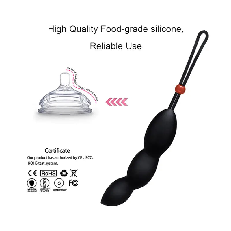 Unique Shaped Silicone Butt Plug BDSM Games Flirting With Cock Ring