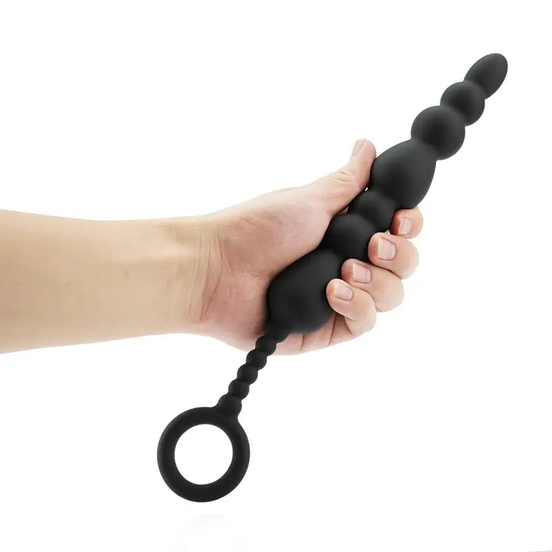 Heart Shaped Silicone Pull Beads Butt Plug Adult Anal Dilator Massager