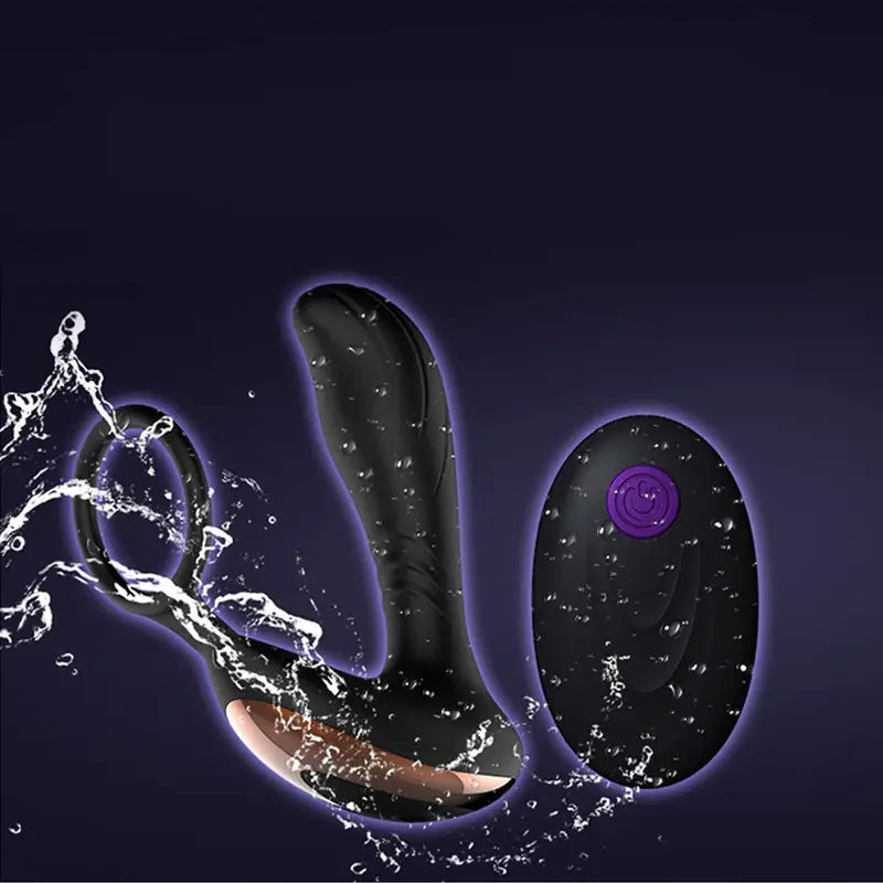 Thrusting Vibrating Butt Plug Anal Vibrator Remote Sex Toy Prostate Massager