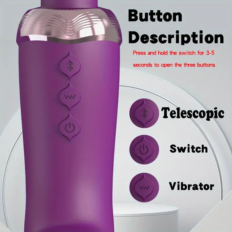 Dual Motor Thrusting Sex Toy Anal Plugs Anal Toy Vibrating Butt Plug