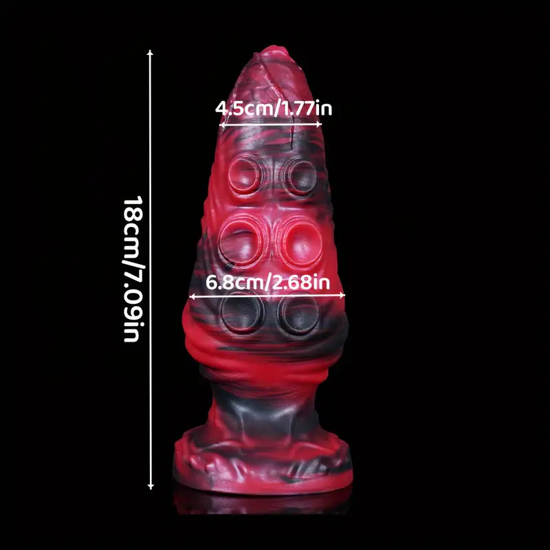 Unisex Soft Silicone Anal Plug With Suction Cup Anus Dilator Massager