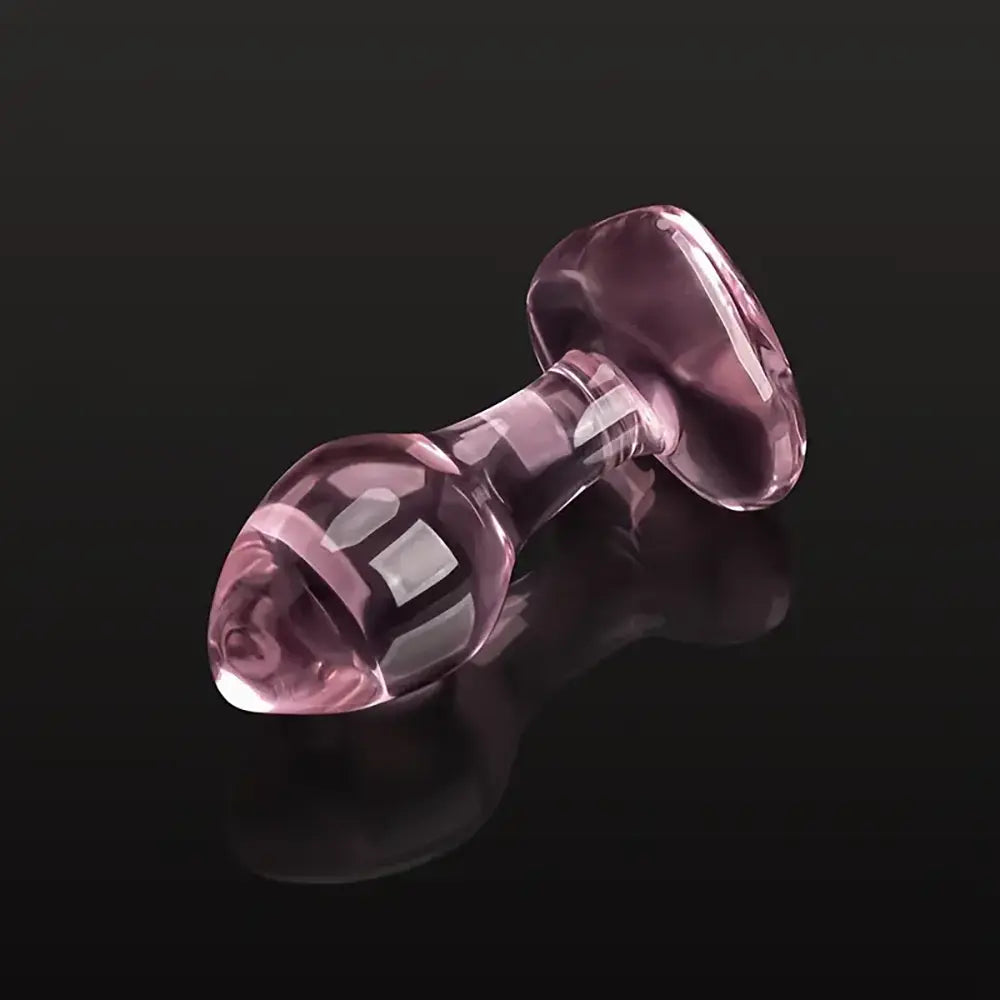 Crystal Mushroom Shape Butt Plug Glass Massage Bum Plug Sex Toy