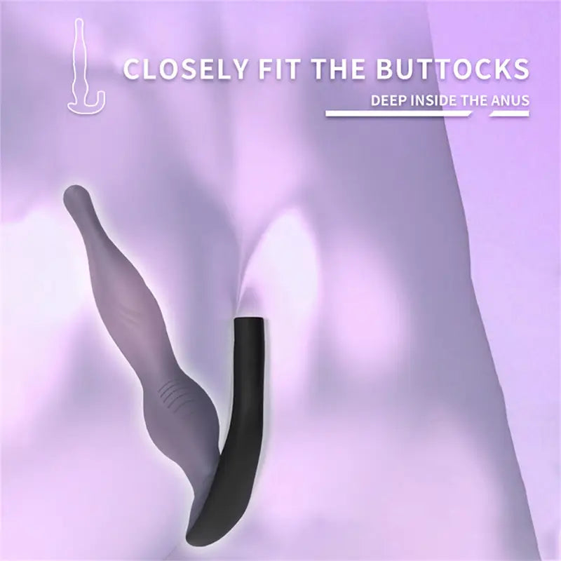 Silicone Inflatable Anal Plug With Textured Surface Long Friction Butt Plug