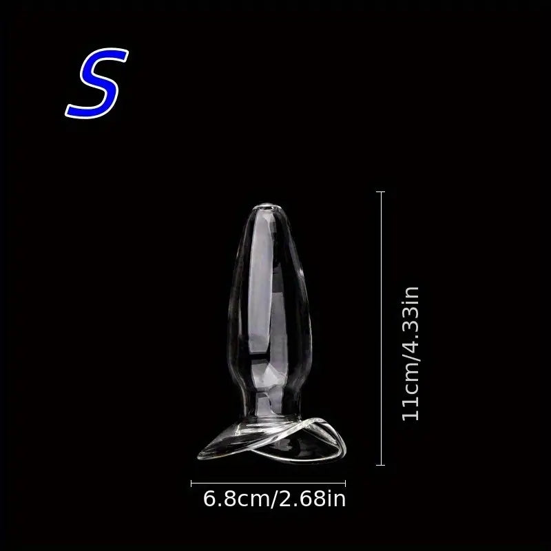 Glass Dildo Anal Plug Crystal Posterior Anal Plug Hollow Lesbian Sex Toy