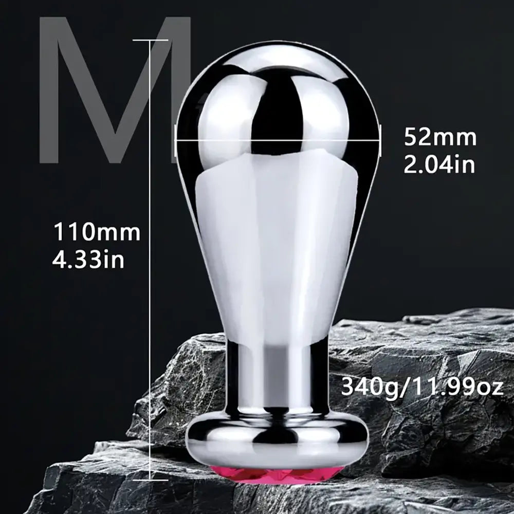 Unisex Metal Anal Plug Toy Sex Accessory For Anus Dilation Stimulation