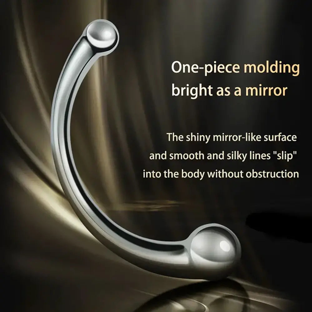 Double Ended Stainless Steel Anal Plug G Spot Prostate Massage Stick