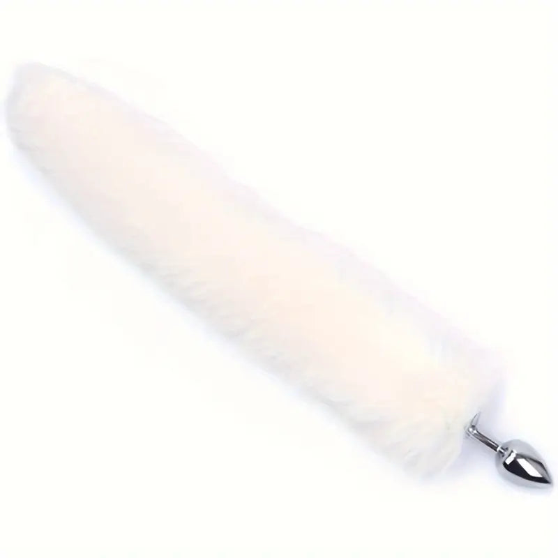 Anal Plug Trainer With Imitation Fluffy Fox Tail Furry Long Fox Tail Role Play