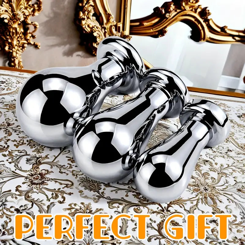 Stainless Steel Big Anal Plug Bulb Shape Jewelry Butt Plug Trainer Set