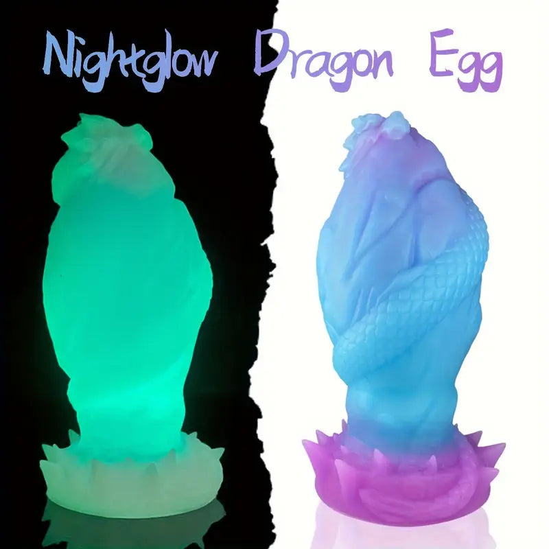 Night Glow Dragon Eggs Anal Plug Silicone Anal Massage BDSM Sex Toy