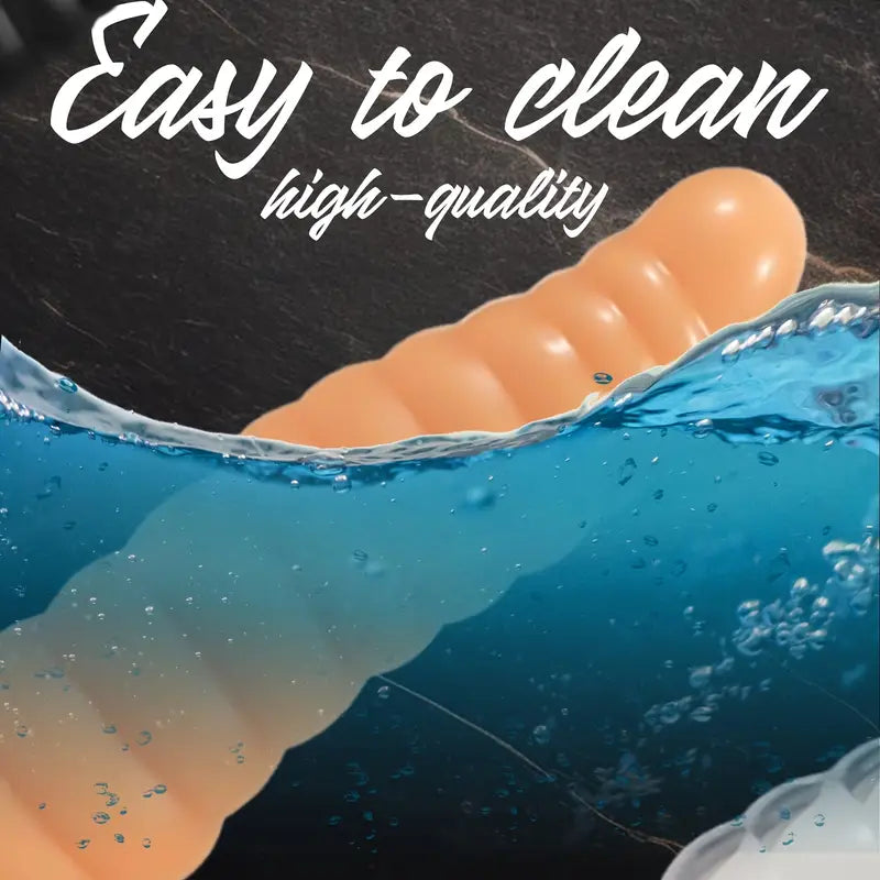 Super Large Anal Plug With Suction Cup PVC Soft Flexible Anal Toy