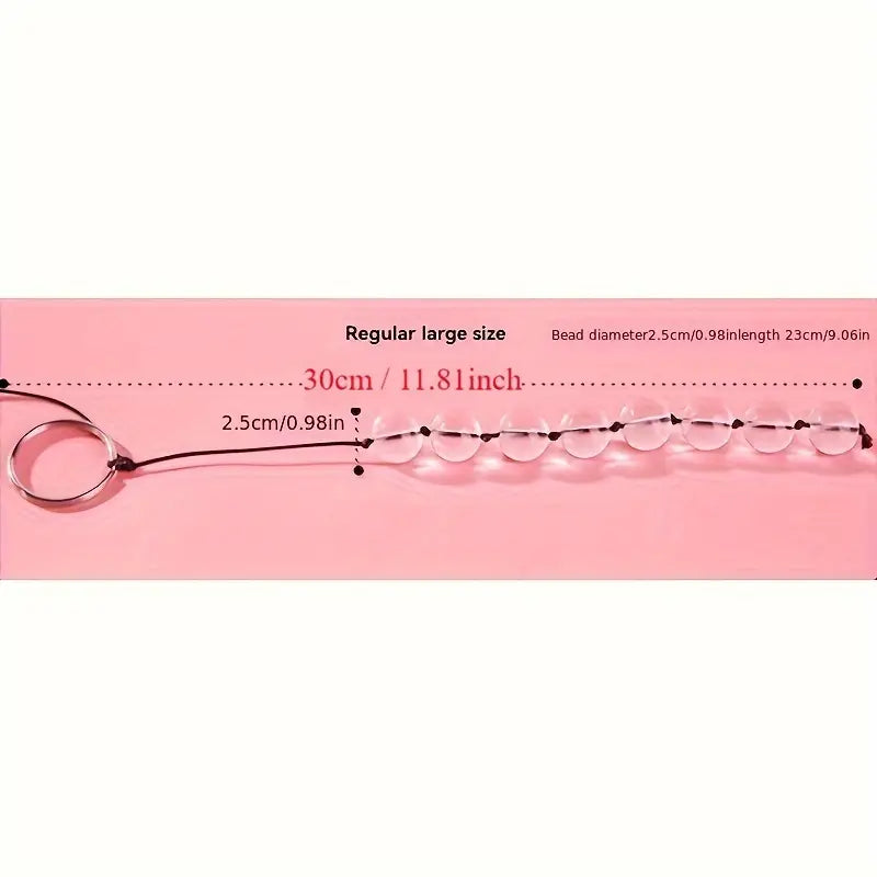 Unisex Sexy Toys Backyard Stimulating Anal Plug Crystal Pulling Beads