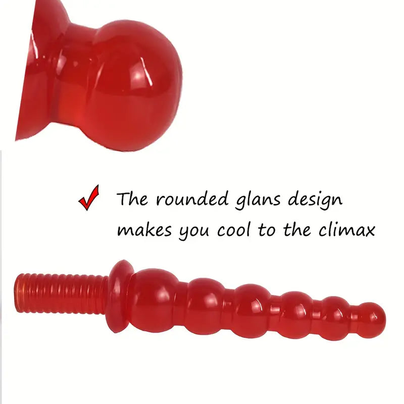 Vaginal G-spot Masturbator Women Fantasy Anal Beads Sex Toy With Handle