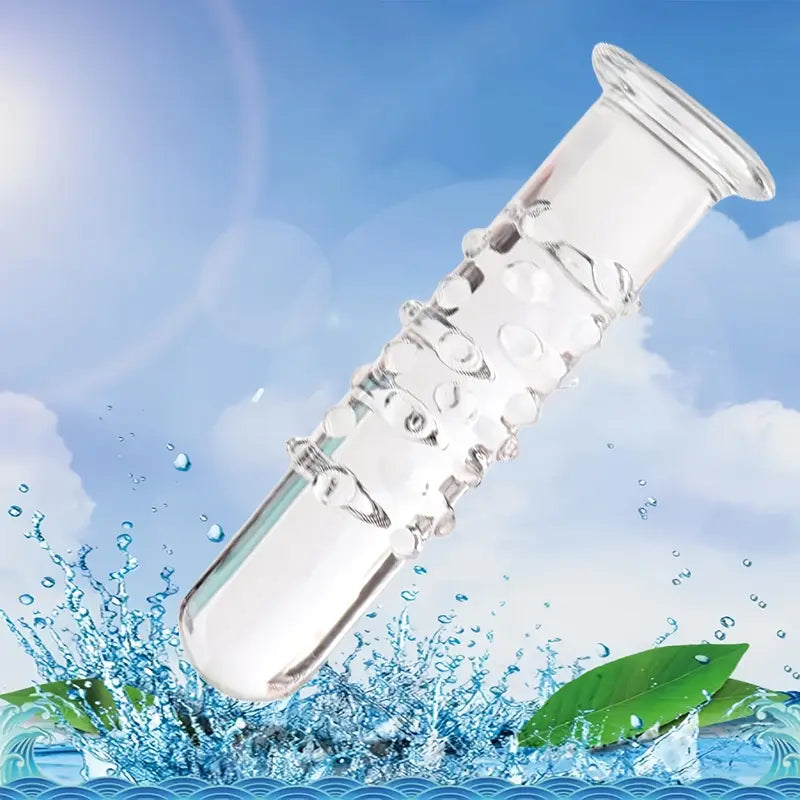 Crystal Glass Dildo Prostate Massager G Spot Stimulator Crystal Toy