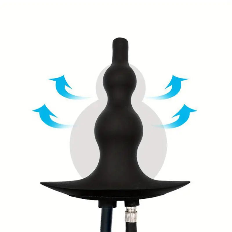 Women Inflatable Anal Plug Anal Beads Butt Plug Enema Cleaning Irrigator