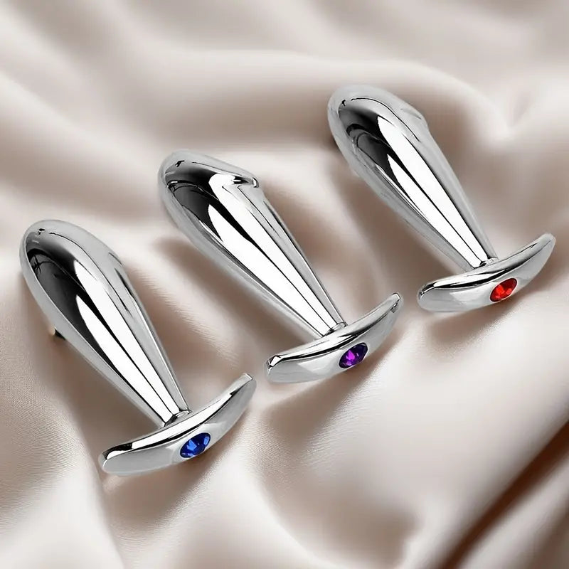 Mini Metal Stainless Steel Smooth Steel Butt Tail Female/Male Dildo Sex Toy