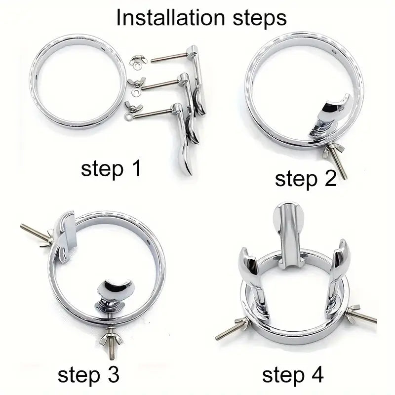 Adjustable Metal Anal Plug Buttock Stretcher Set for Men And Women