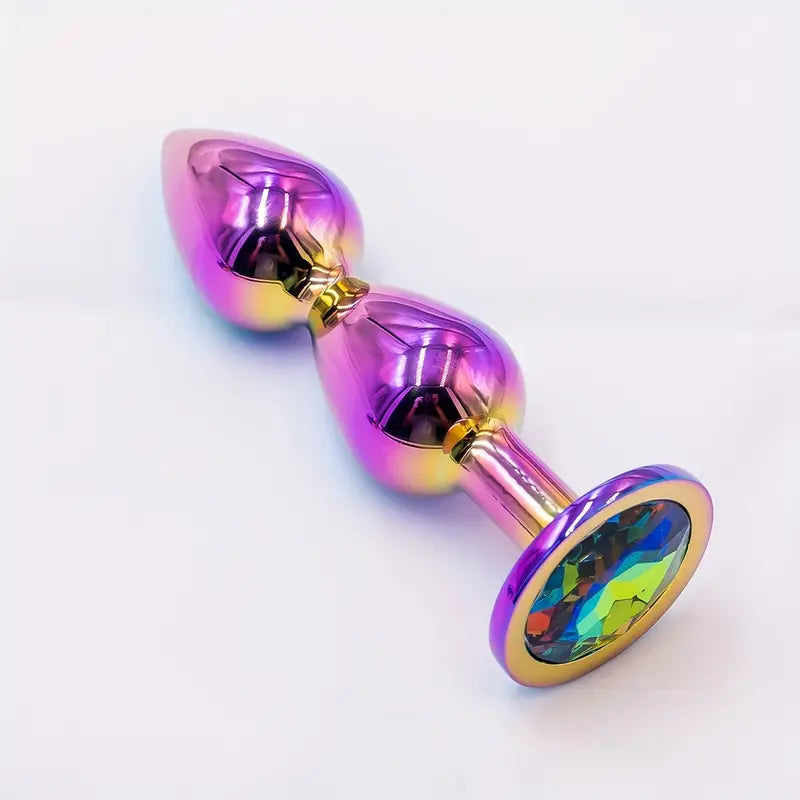 Universal Metallic Anus Plug 7 Color Smooth Suction Adult Sex Toy